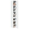 vidaXL Slim Storage Cabinet White 30x42.5x225 cm Engineered Wood