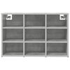 vidaXL Shoe Cabinet Concrete grey 77.5 x 30 x 51 cm Engineered Wood