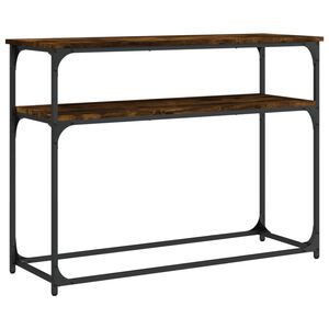 vidaXL Console Table Smoked Oak 100x35,5x75 cm Engineered Wood