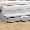 vidaXL Bed Drawers Grey Sonoma 180 x 36.5 x 16.5 cm Engineered Wood