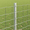 vidaXL Fence and Post Silver 1.2 x 10 m Steel