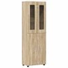 vidaXL TV Cabinet Set with Drawer FLORIN Sonoma Oak Engineered Wood