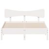 vidaXL Bed Frame without Mattress White 120x200 cm Solid Wood Pine