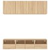 vidaXL 5 Piece TV Wall Units Sonoma Oak Engineered Wood