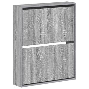 vidaXL Wall-Mounted Shoe Cabinet DELFT 71 x 17 x 86 cm Engineered Wood