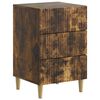 vidaXL Bedside Cabinet Smoked Oak 43 x 41 x 66.5 cm Engineered Wood