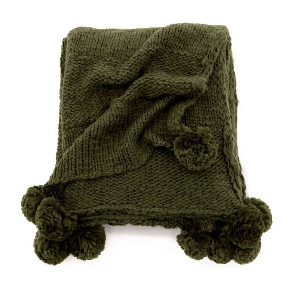 Venture Home Blanket Anny 170x130 cm Acrylic Moss Green