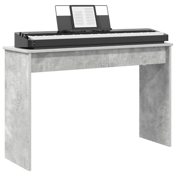vidaXL Keyboard Stand Concrete Grey 100 x 32 x 64 cm Engineered Wood