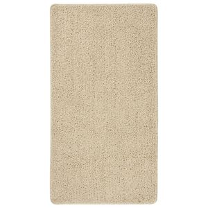 vidaXL Shaggy Rug Cream 80x150 cm Anti Slip