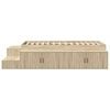 vidaXL Storage Bed Frame with Storage Sonoma Oak 80 cm Engineered Wood