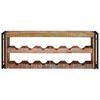 vidaXL Wine Rack Brown 120 x 45 x 33 cm Solid Reclaimed Wood
