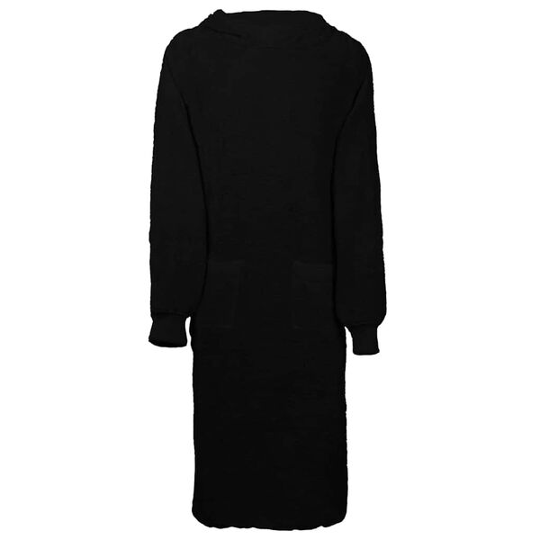 vidaXL Robe Black XL Cotton