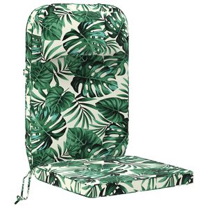 vidaXL Adirondack Chair Cushion 100% Polyester Leaf Pattern