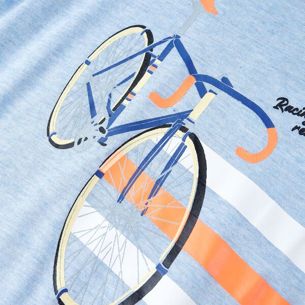 Kids' T-shirt Soft Blue Melange 140