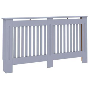 vidaXL Radiator Cover Anthracite 152x19x81,5 cm Engineered Wood