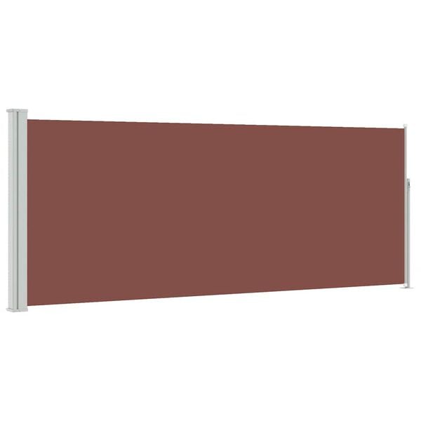 vidaXL Retractable Side Awning 120 x 300 cm Brown