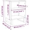 vidaXL Bedside Cabinets 2 pcs High Gloss White 40x30x50 cm Engineered Wood