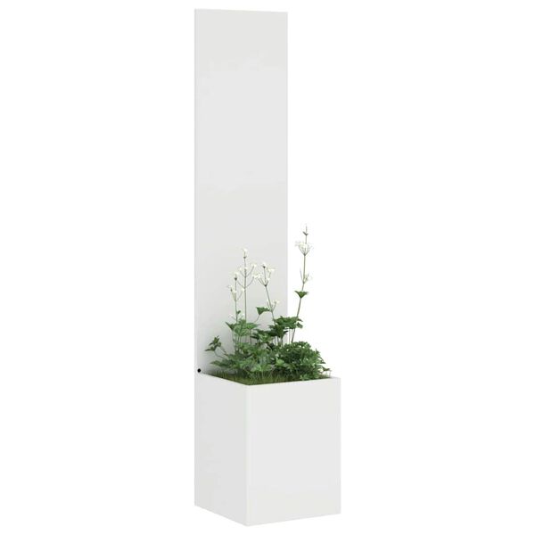vidaXL Garden Privacy Screen White 32 x 150 cm Cold-rolled steel