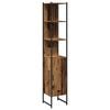 vidaXL Bathroom Furniture Set with Shelf 4 pcs Brown Engineered wood