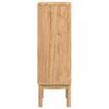 vidaXL Bathroom Cabinet with Drawer FLORO Wax Brown 35 x 30 x 90 cm