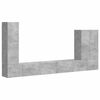 vidaXL Wall-mounted 6 pcs Concrete Grey