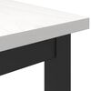 vidaXL Table White 100 x 50 x 77 cm Engineered Wood and Steel