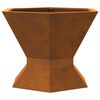 vidaXL Fire Pit Brown 50 x 50 x 40 cm Steel