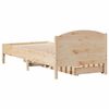 vidaXL Bed Frame without Mattress 100x200 cm Solid Wood Pine