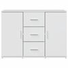 vidaXL Sideboard High Gloss White 90.5x29.5x65 cm Engineered Wood