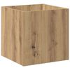 vidaXL Planter Box Artisan Oak 40x40x40 cm Engineered Wood
