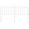vidaXL Metal Replace Headboard White 150 cm