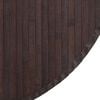 vidaXL Rug Round Dark Brown60 cm Bamboo