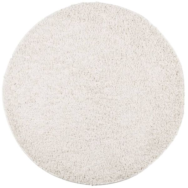 vidaXL Shaggy Rug PAMPLONA High Pile Modern Cream &Oslash; 200 cm