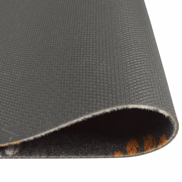 vidaXL Kitchen Rug Washable Paws 60x180 cm Velvet