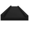 vidaXL Wall Shelves 4 pcs Black 115x9x3 cm
