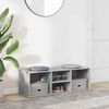 vidaXL Shoe Storage Bench Concrete Grey 105x35x35 cm Engineered Wood