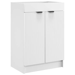 vidaXL Bathroom under Sink Cabinet White 56 x 37.5 x 81 cm