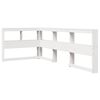 vidaXL Bookcase Bed without Mattress White 100x200 cm Solid Wood Pine