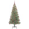 vidaXL Artificial Christmas Tree Snow Flocked with LED Light 180 cm