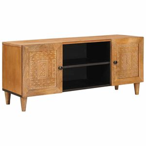 vidaXL TV Units Light Brown 105 x 33 x 46 cm Solid Mango Wood