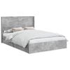 vidaXL Bed Frame with Storage and Headboard Concrete Grey 150 x 200 cm