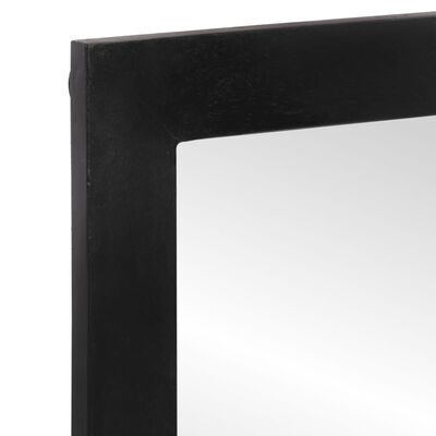 vidaXL Bathroom Mirror 55x1x60 cm Glass and Solid Wood Mango
