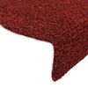 vidaXL Stair Mats Self-adhesive 10 pcs 65x21x4 cm Bordeaux Red Half Round Large
