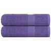 vidaXL Hand Towels "FROGN" 2 pcs Purple 50x100 cm 360 gsm