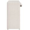 vidaXL Shoe Cabinet with Cover White 79x40x80 cm Fabric