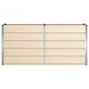 vidaXL Planter Ivory 160 x 40 x 75 cm Steel