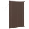 vidaXL Venetian Blind Manual Dark Brown with Pattern 150 x 100 cm PVC