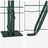 vidaXL Fence with Post Green 0.6 x 50 m Steel and PVC