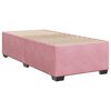 vidaXL Box Spring Bed with Mattress Pink 90x200 cm Velvet