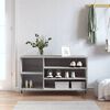vidaXL Shoe Cabinet Grey Sonoma 102x36x60 cm Engineered Wood
